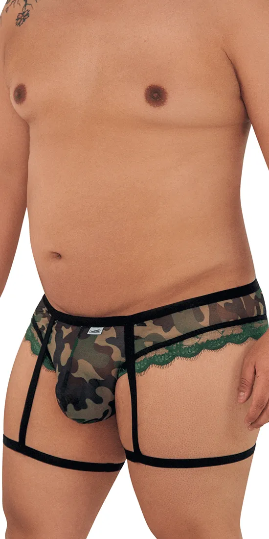 Candyman 99580x Garter Camo Thongs Green