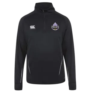 Capitals Rugby NC Canterbury Team 1/4 Zip Mid Layer Black Rugby Training Top