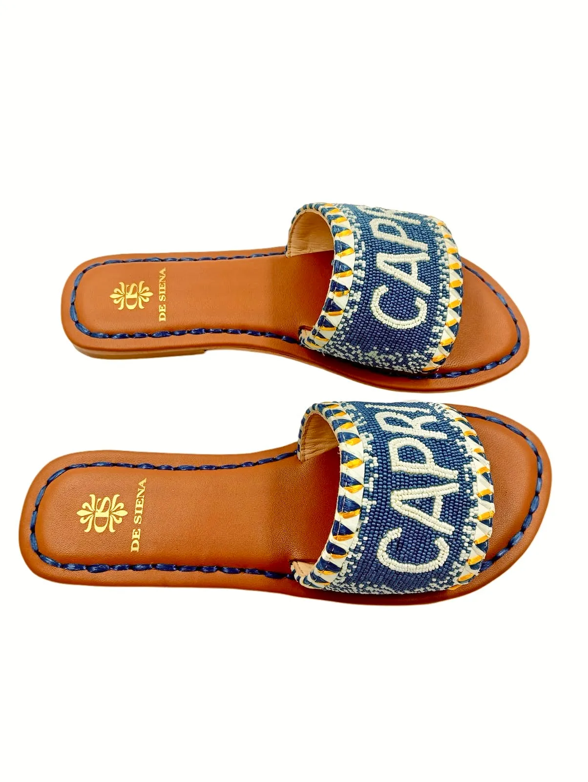 CAPRI BEADED DÉGRADÉ RESORT SLIDES