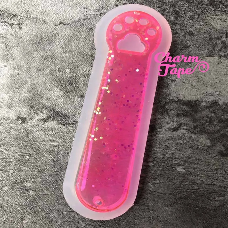 Cat / Dog Paw charm Silicon mold flexible, for polymer clay, resin jewelry Q134