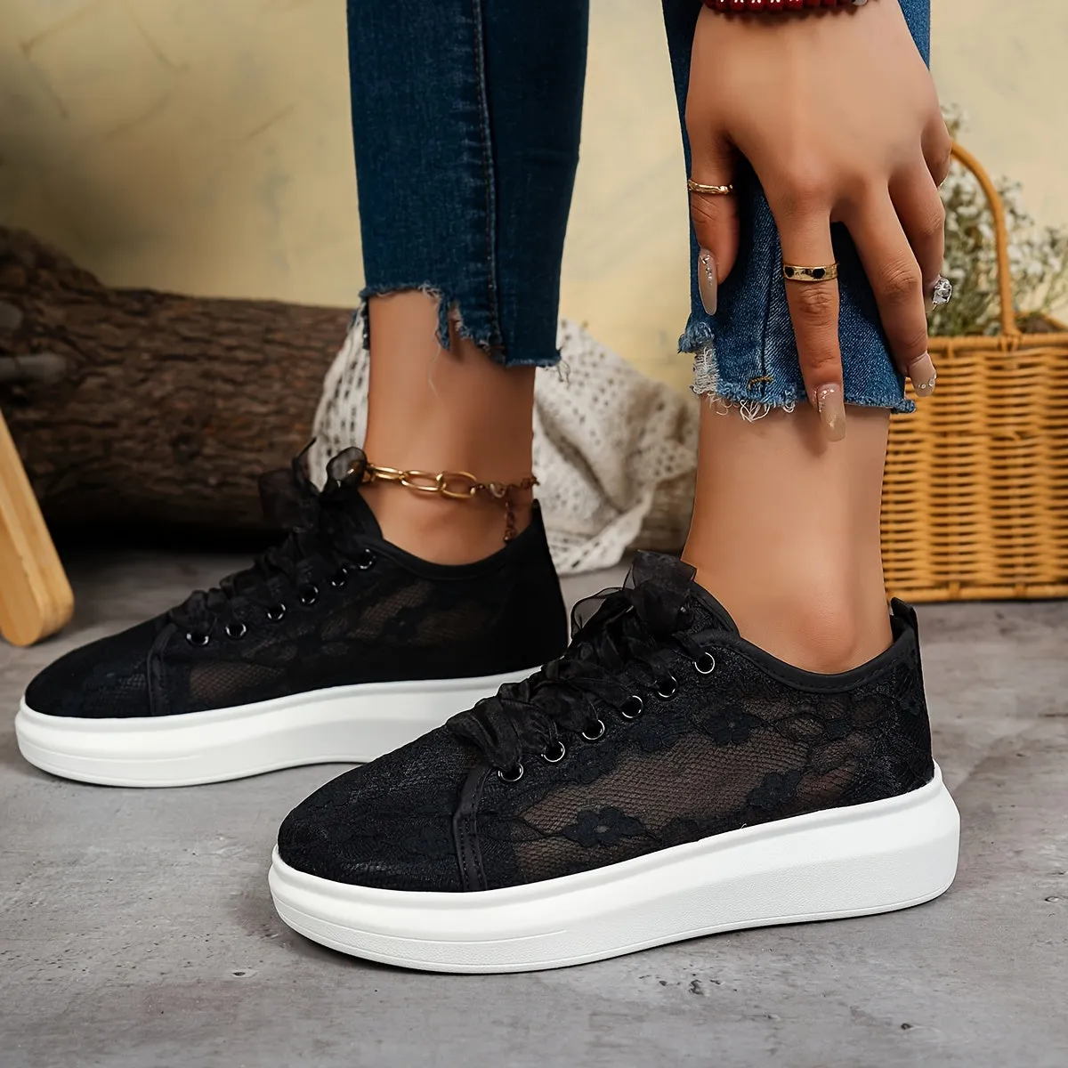 Celeste™ | Stylish Lace Up Sneakers
