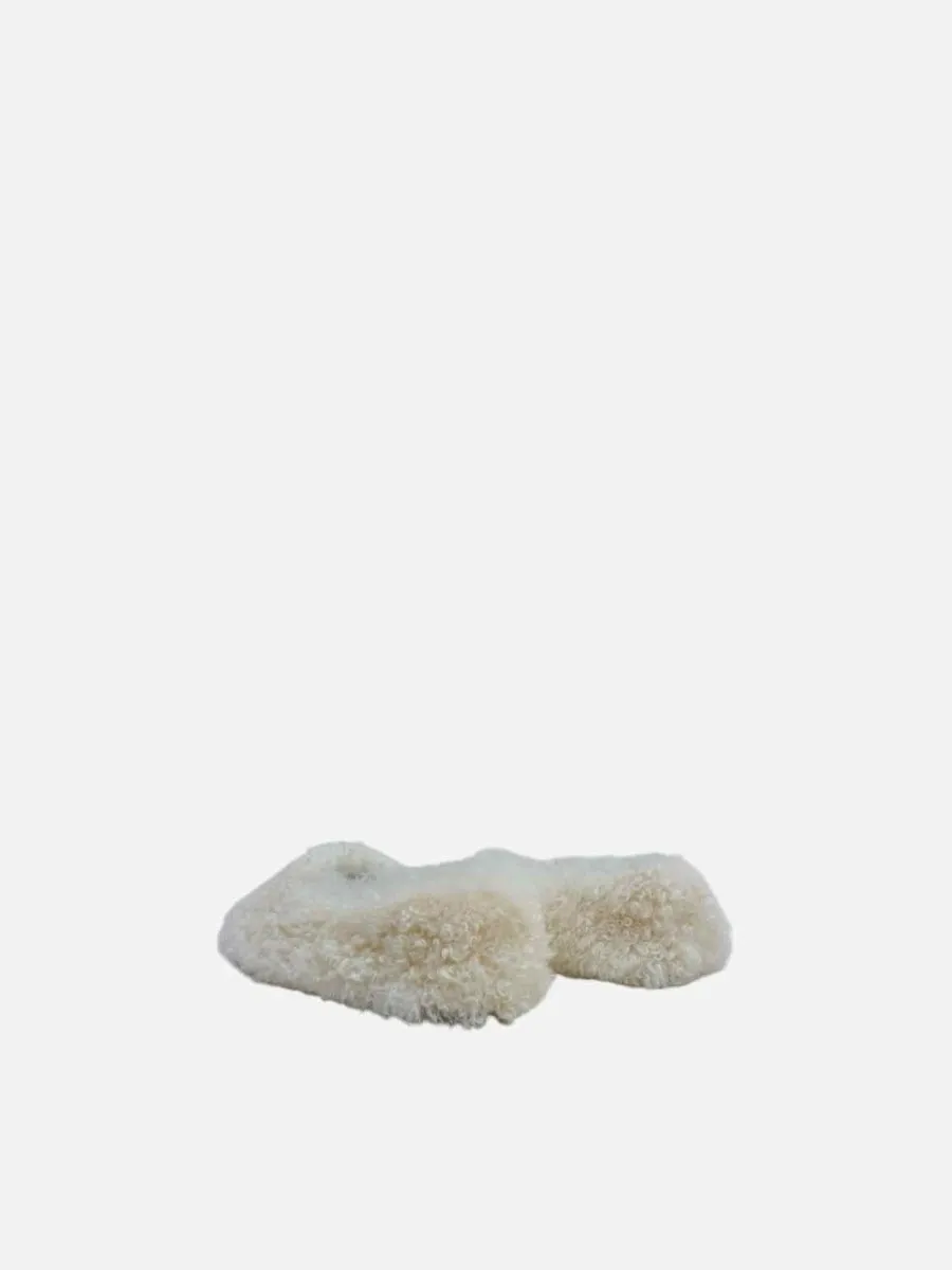 CELINE Shearling Off-white Flats 37.5