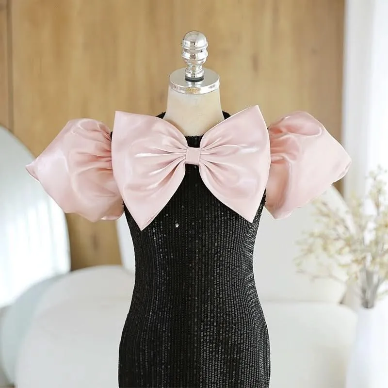 Children's dress fishtail dress wedding catwalk evening dress fashionable girl evening dress（复制）