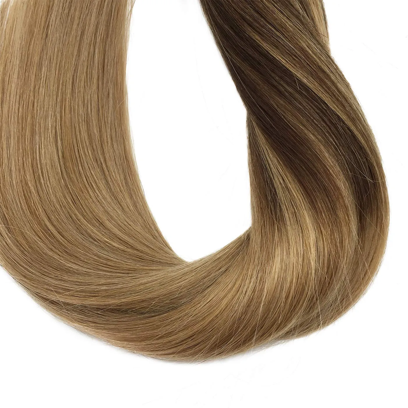 Chocolate Brown to Dirty Blonde 20pcs 50g Straight Tape in Hair Extensions