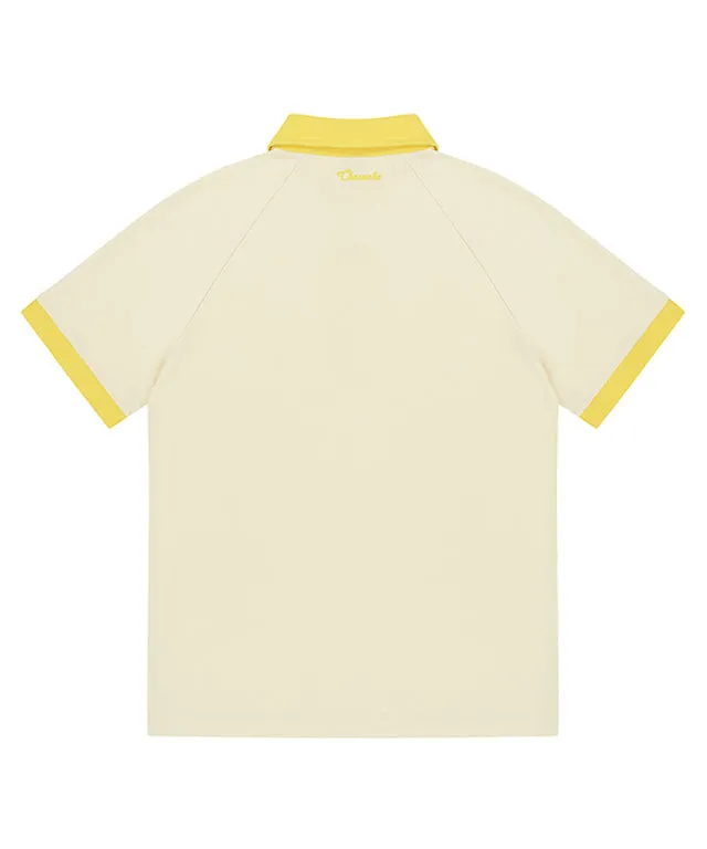 CHUCUCHU Men's Superior Polo T-shirt - Lemon Yellow