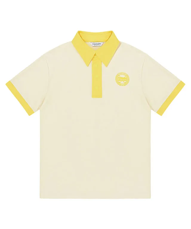 CHUCUCHU Men's Superior Polo T-shirt - Lemon Yellow