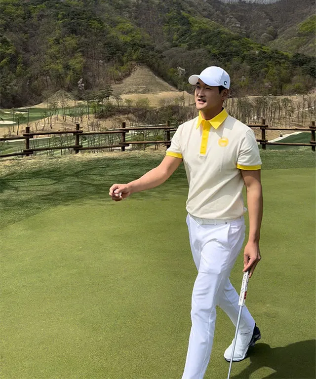 CHUCUCHU Men's Superior Polo T-shirt - Lemon Yellow