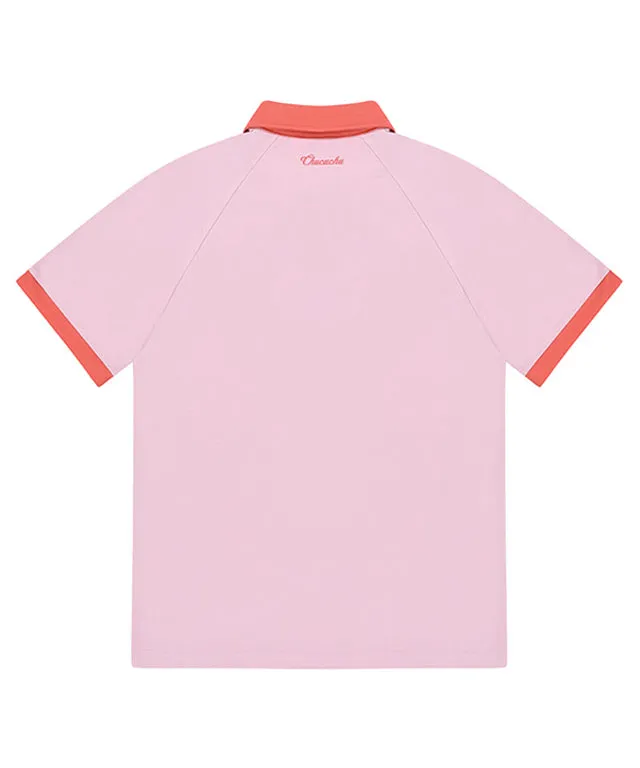 CHUCUCHU Men's Superior Polo T-shirt - Pink