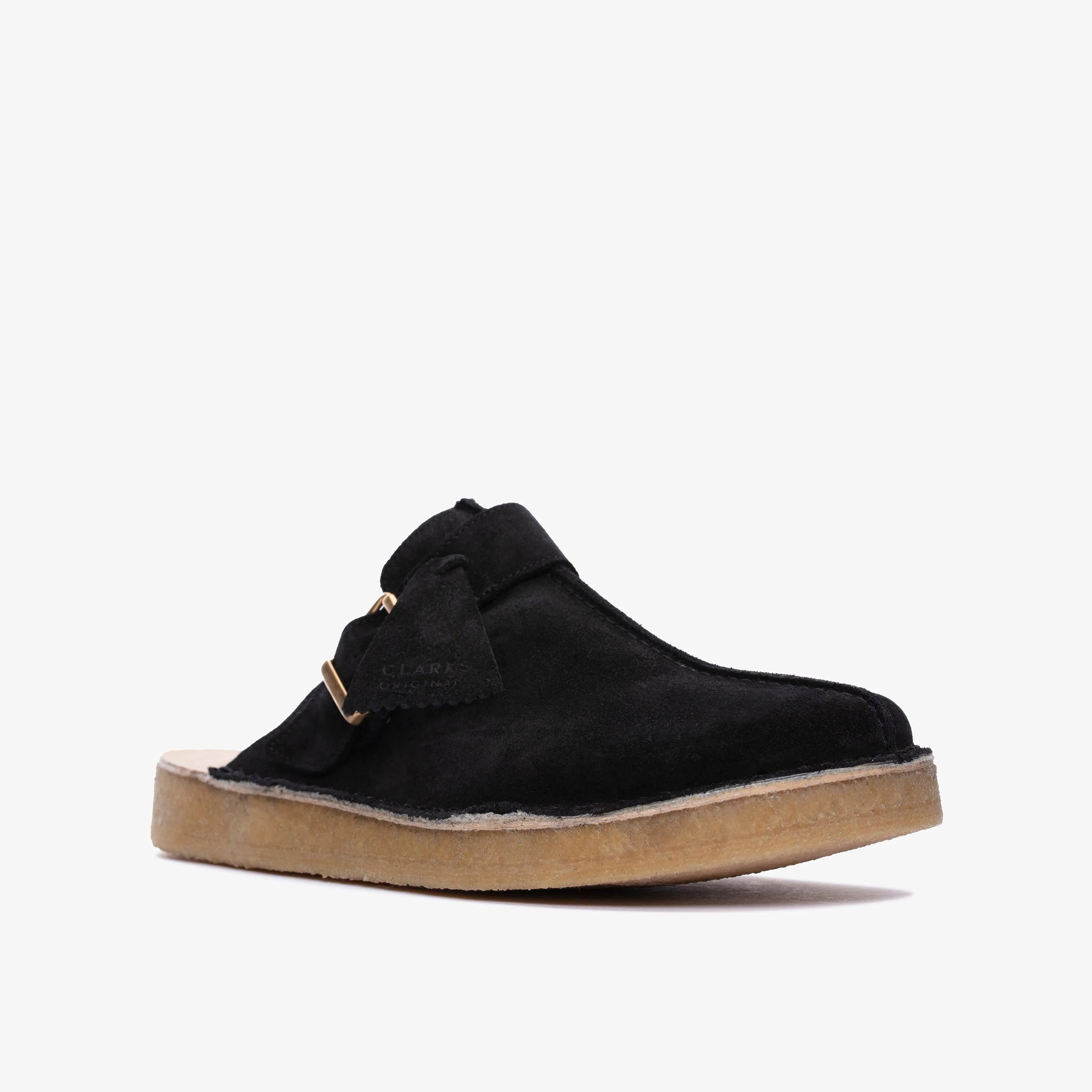 Clarks Women's Trek Mule Black Suede 26168618