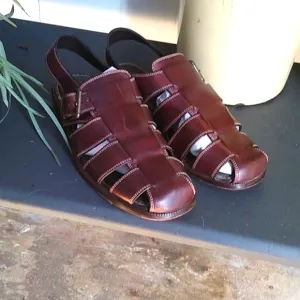 Cole Haan Leather Brown Sandals