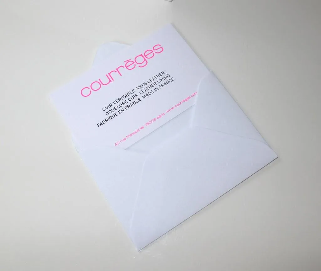 Courreges White Peep-toe Mary Jane Flat Women Shoes NIB!