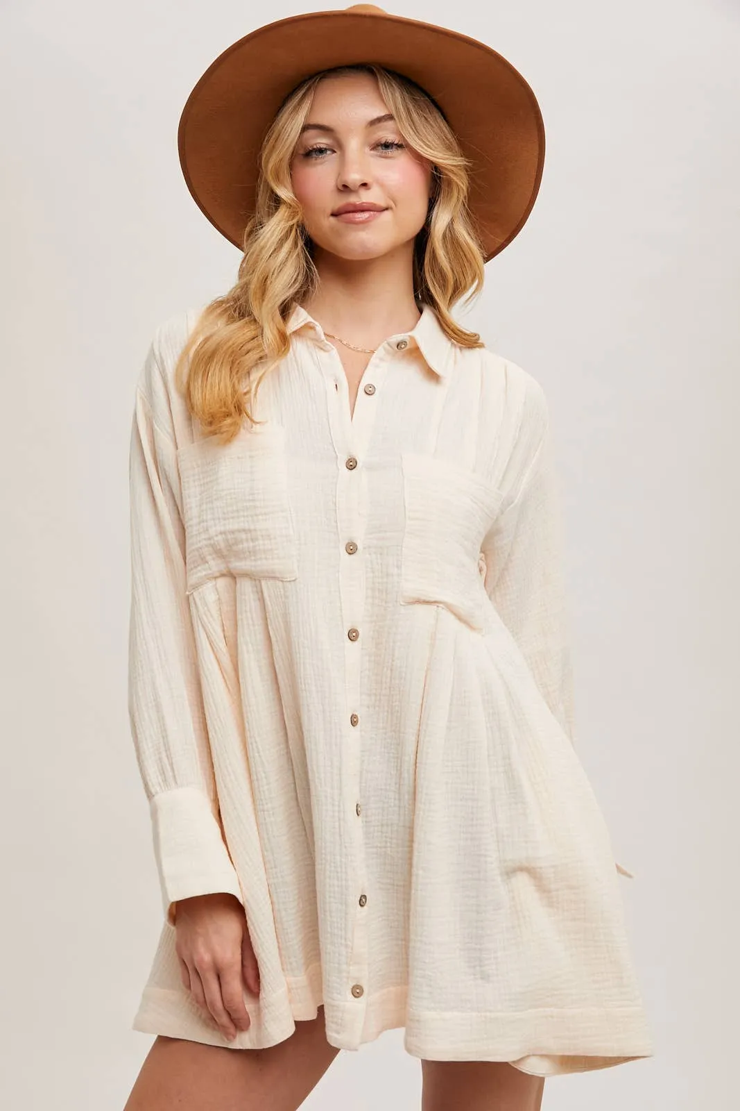 Cream Button Down