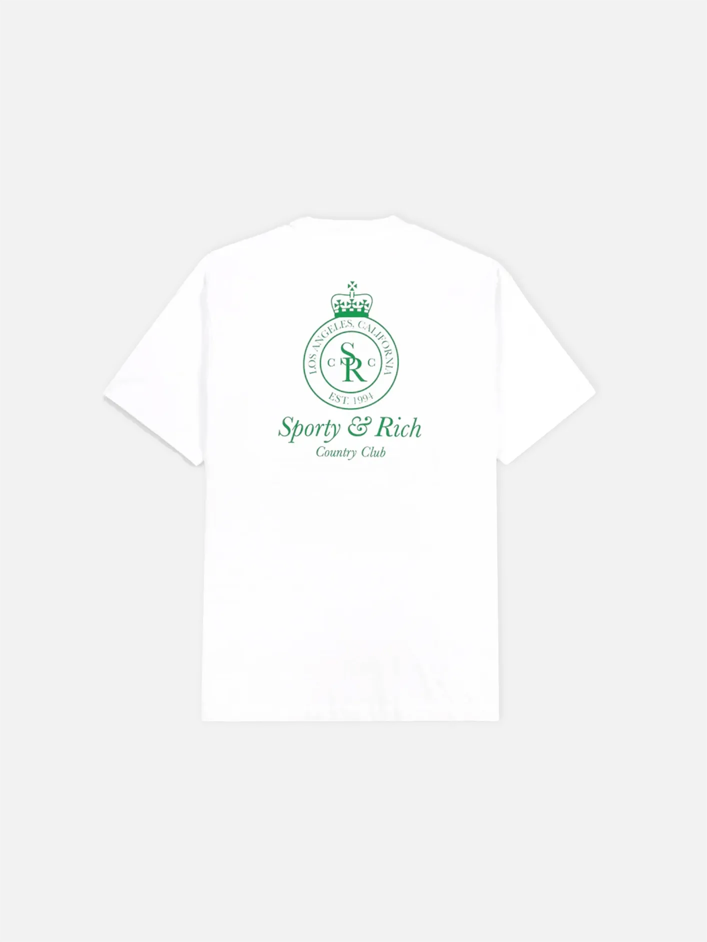 Crown Logo T-Shirt - White/Verde