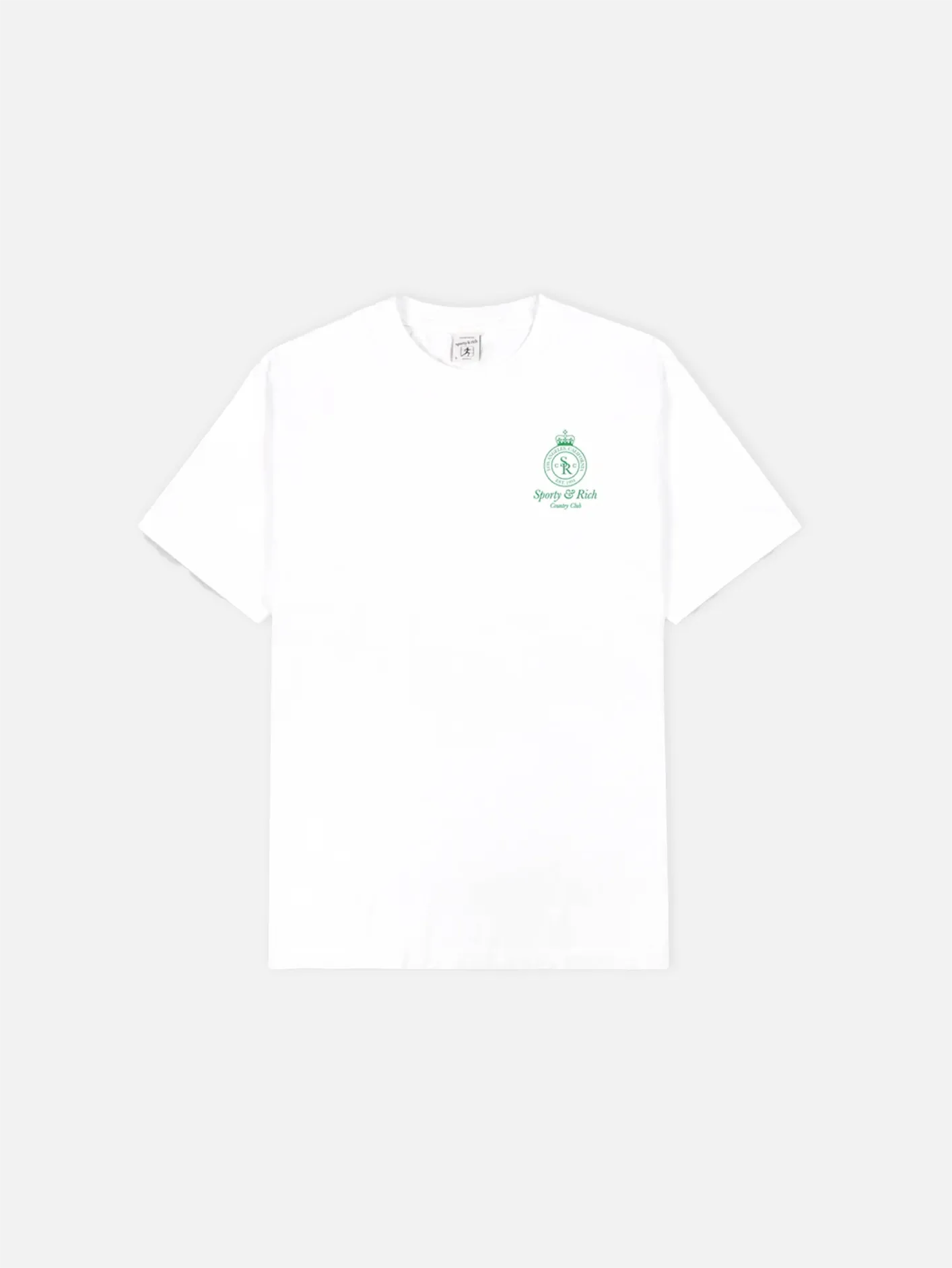 Crown Logo T-Shirt - White/Verde