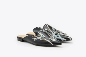 Crystal Embellishment Mules