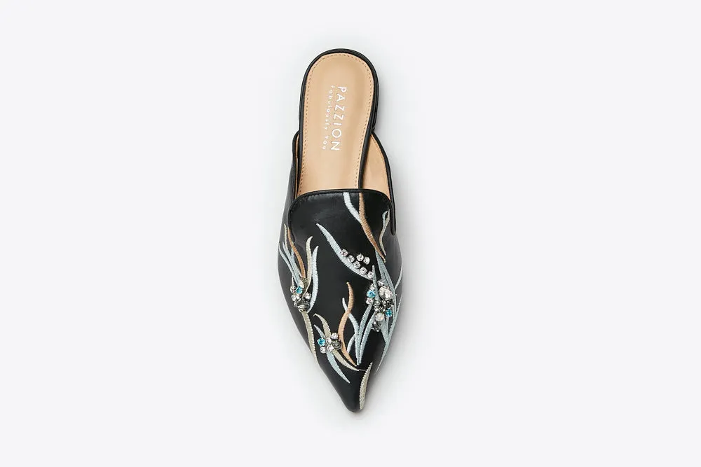 Crystal Embellishment Mules