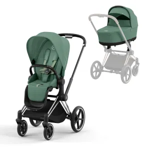 Cybex Priam & Lux Cot in Leaf Green