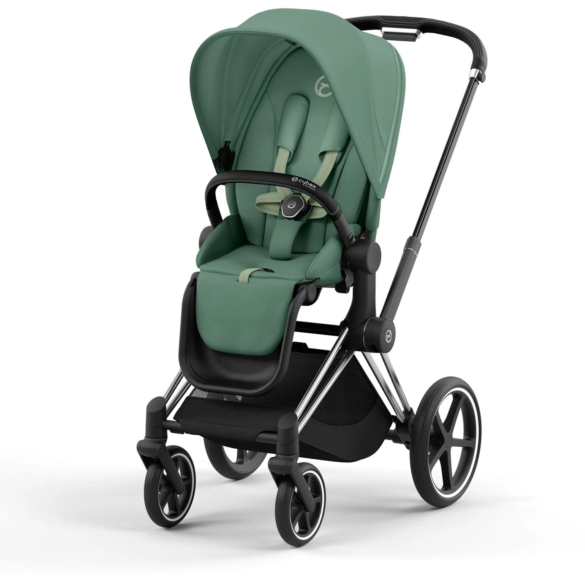 Cybex Priam & Lux Cot in Leaf Green