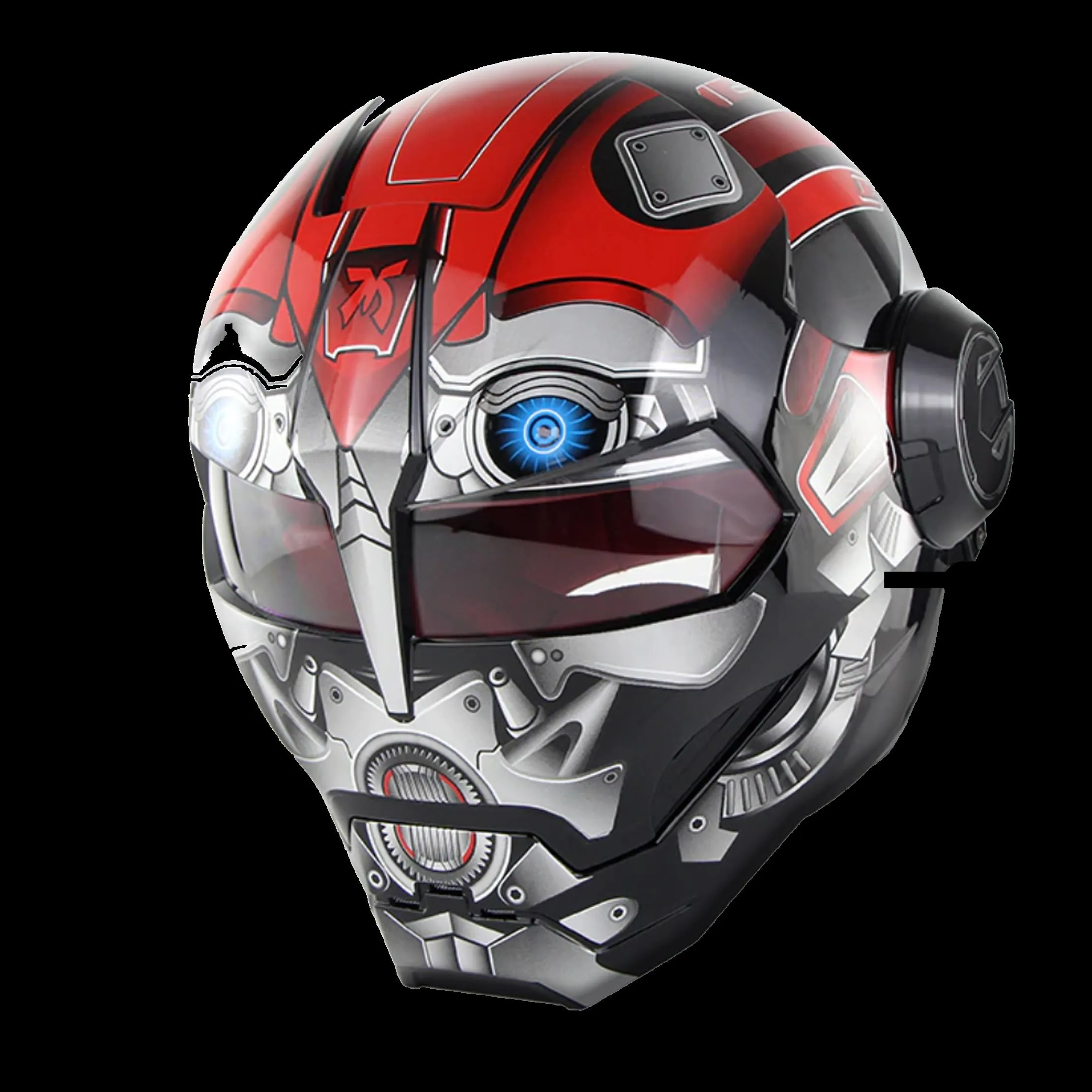 Cyborg Invasion DOT Flip Up Helmets