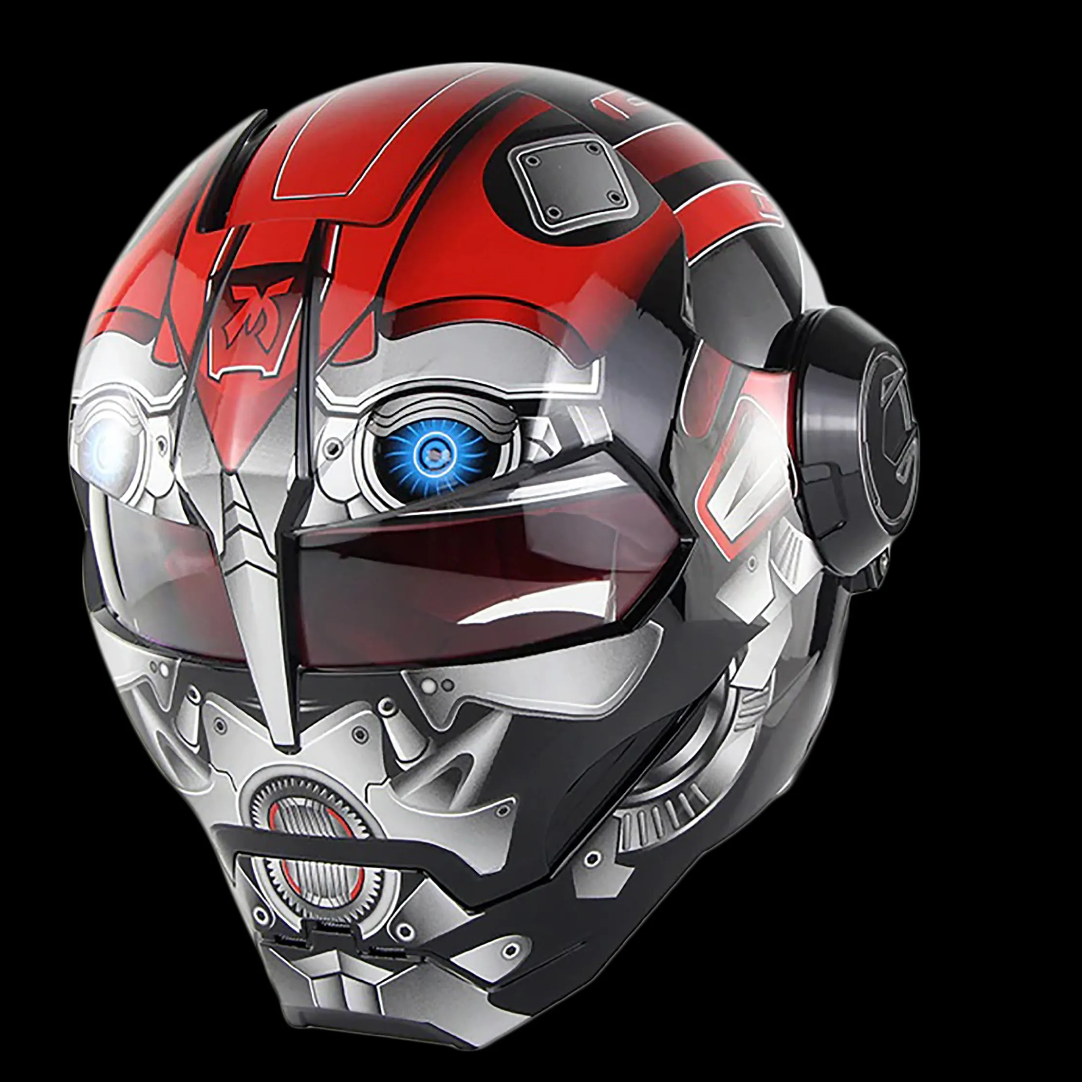 Cyborg Invasion DOT Flip Up Helmets
