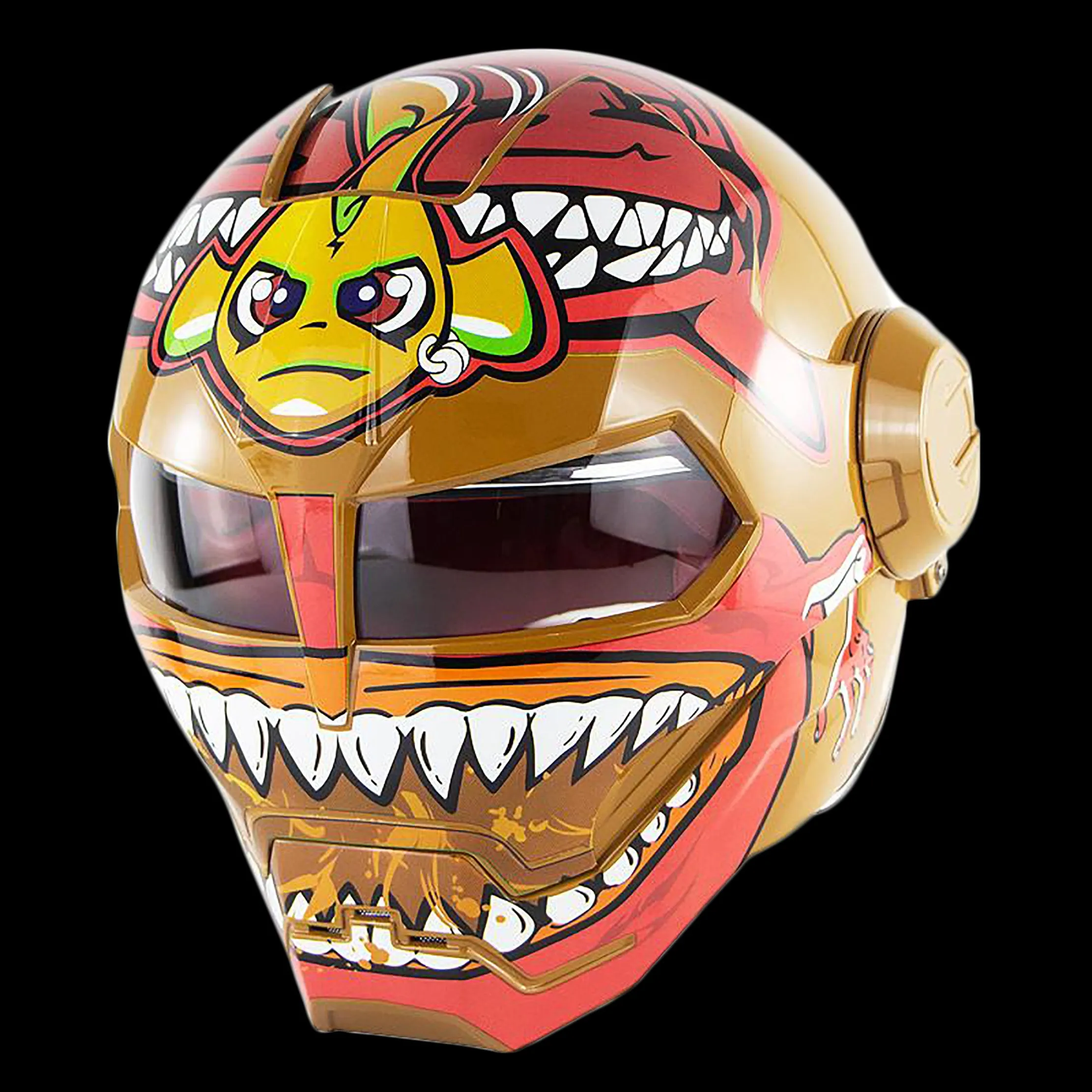 Cyborg Invasion DOT Flip Up Helmets