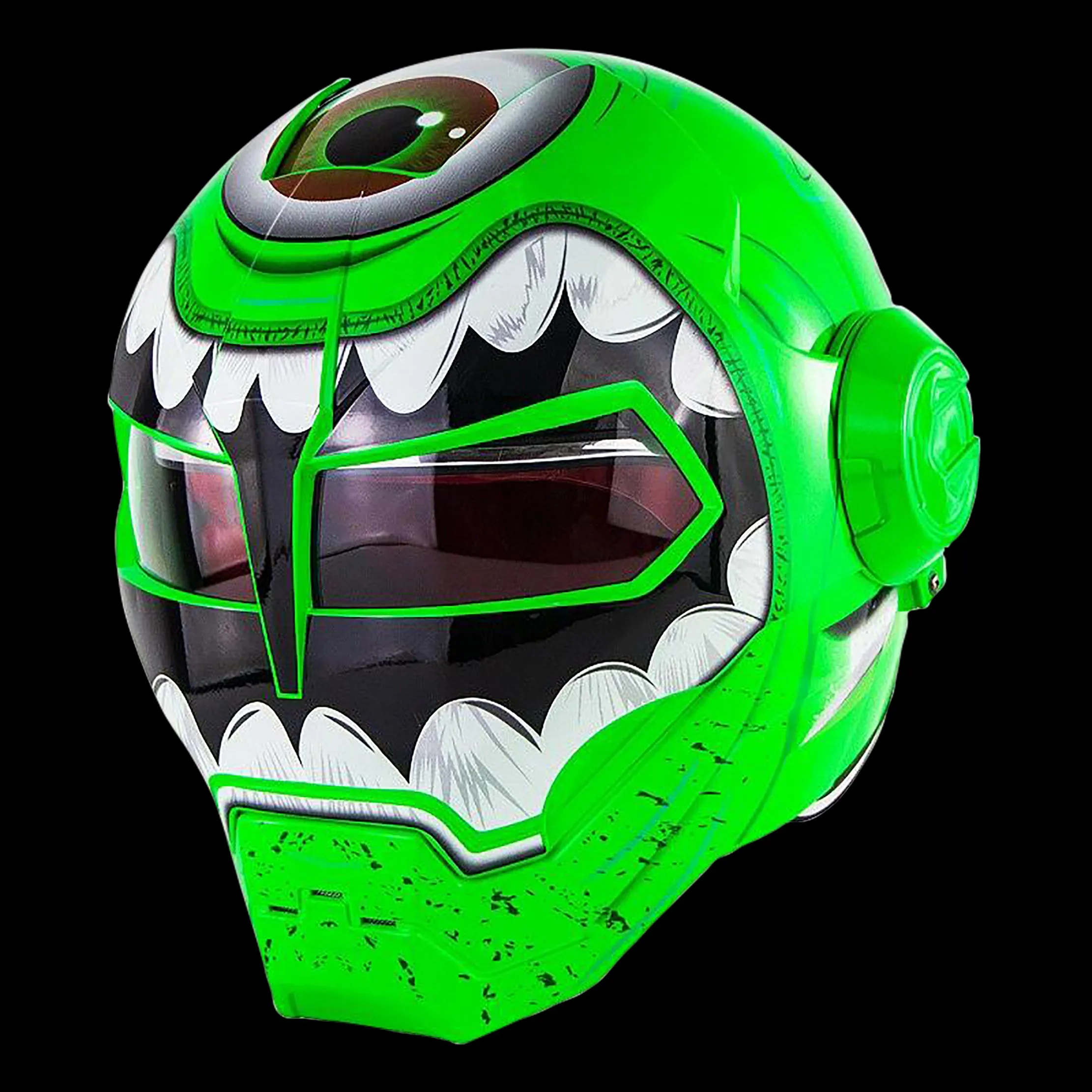 Cyborg Invasion DOT Flip Up Helmets
