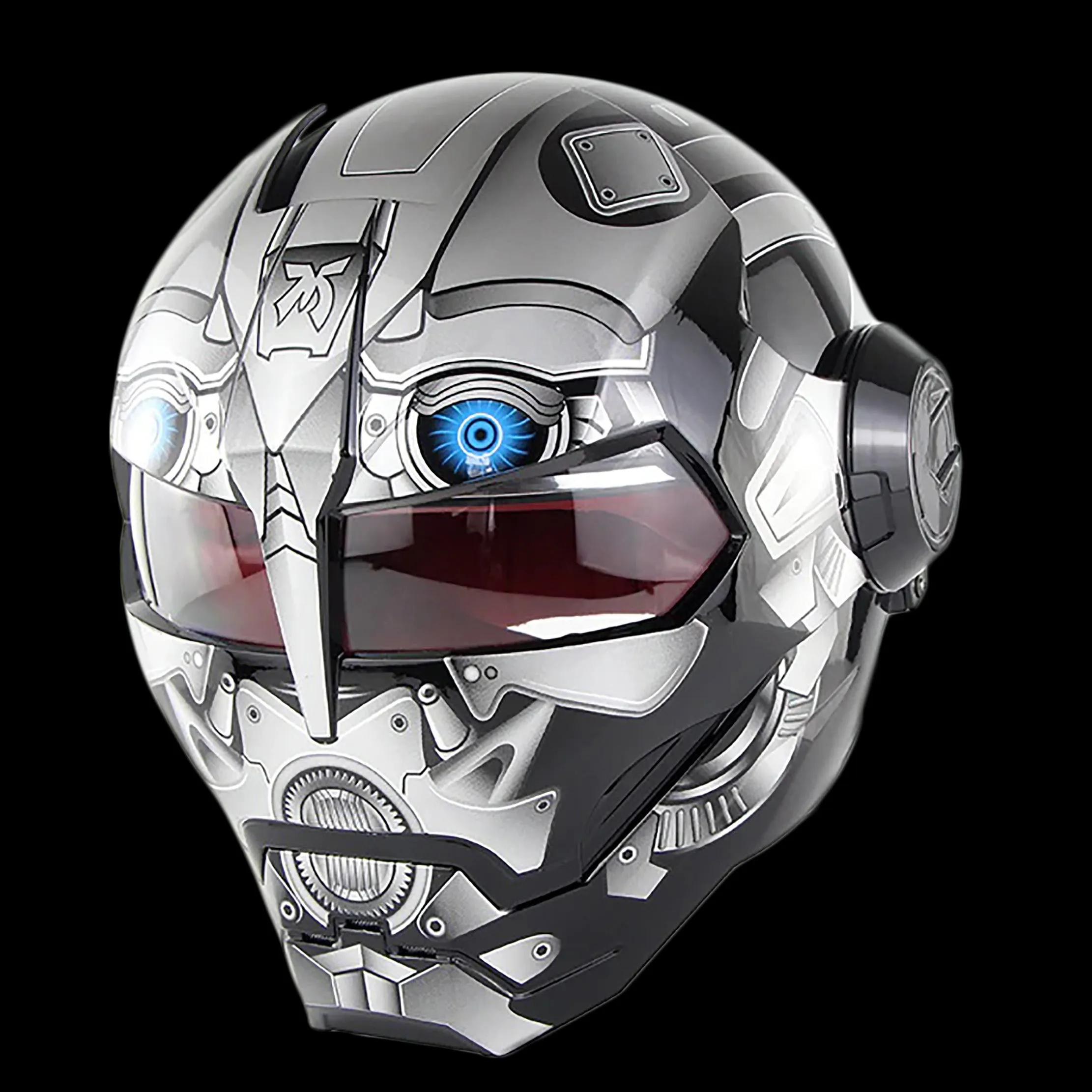 Cyborg Invasion DOT Flip Up Helmets