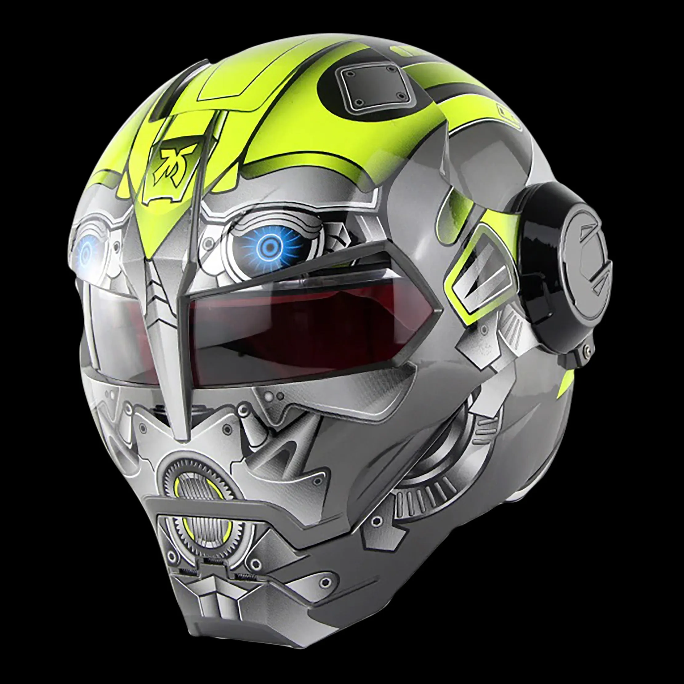 Cyborg Invasion DOT Flip Up Helmets