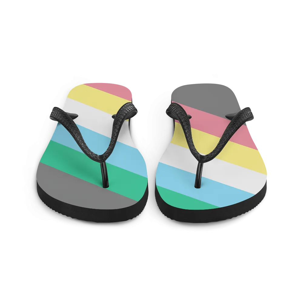 Disability Pride Flag Flip-Flops