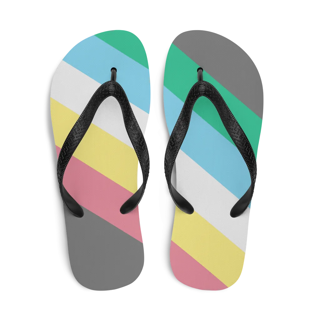 Disability Pride Flag Flip-Flops