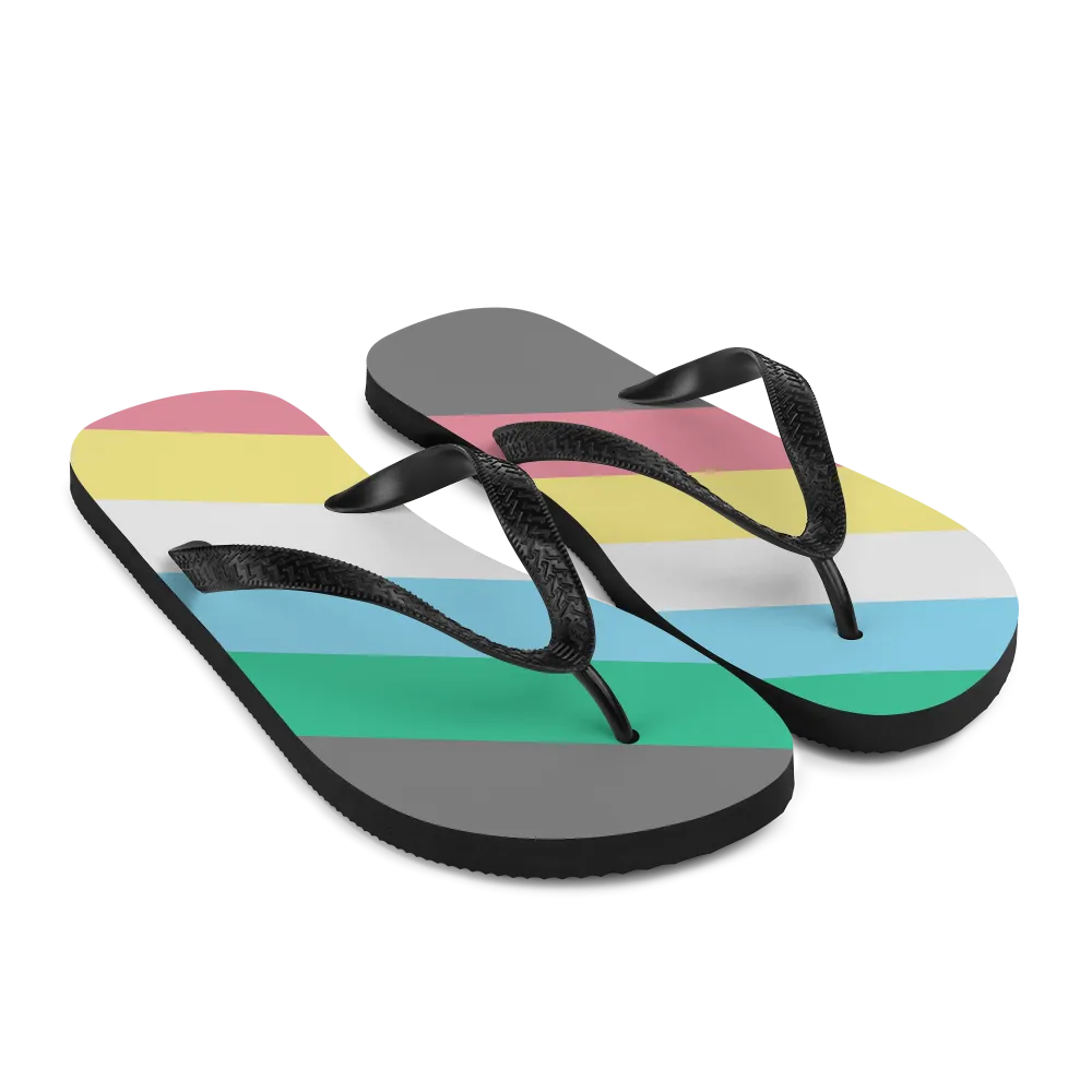 Disability Pride Flag Flip-Flops