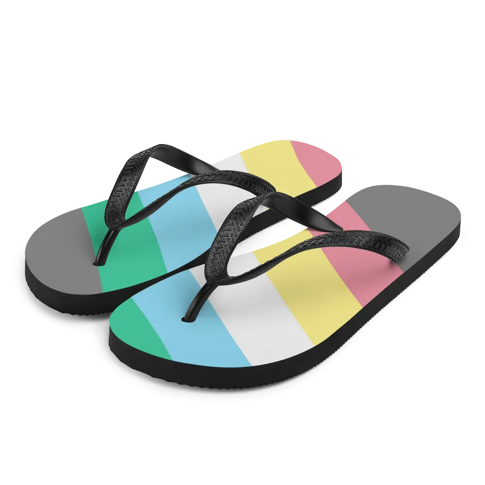 Disability Pride Flag Flip-Flops