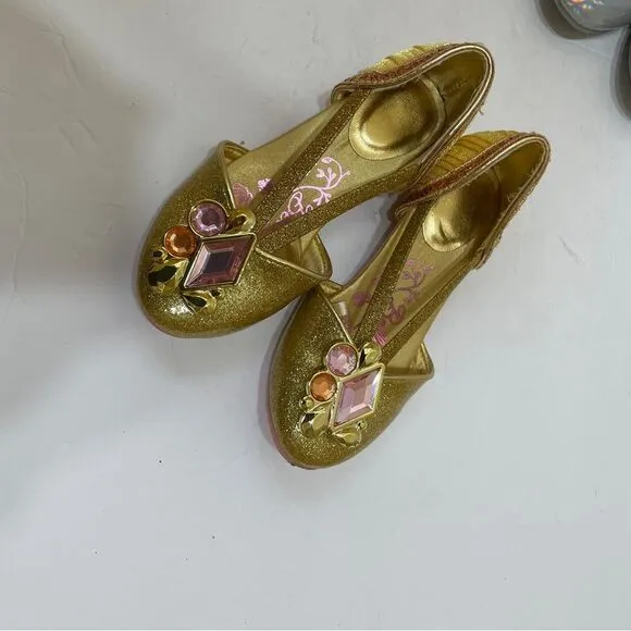 DISNEY PRINCESS SHOES..THREE PAIR.. ELSA. PRINCESS. BELLE.