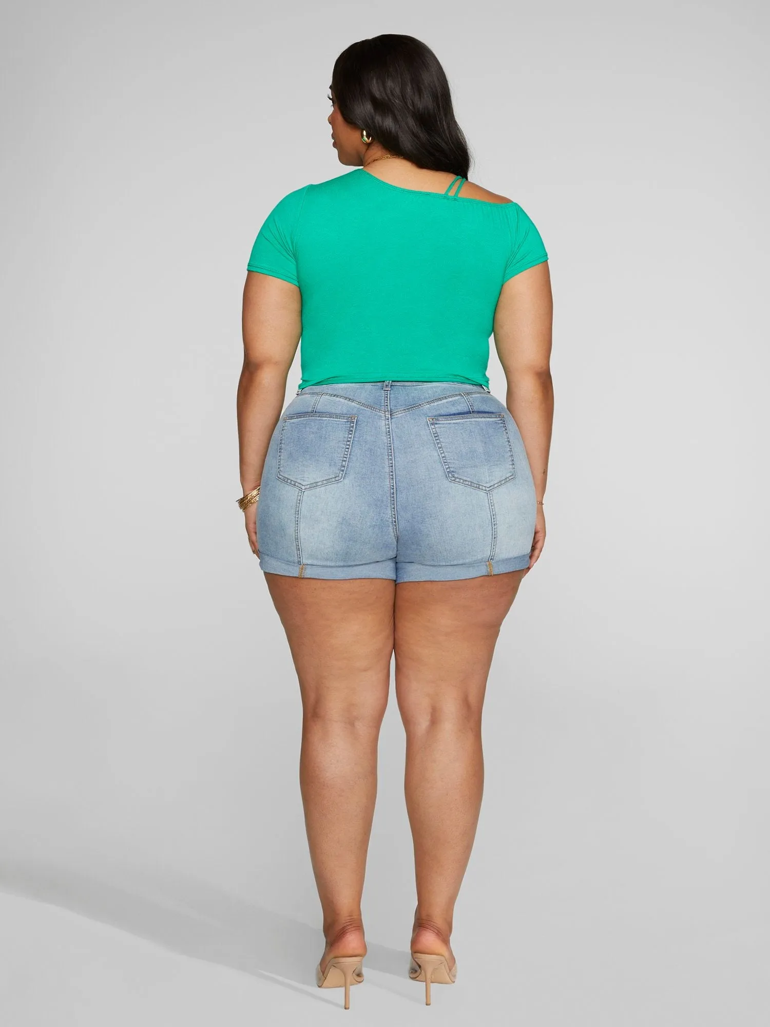 Elisha One Shoulder Drawstring Top