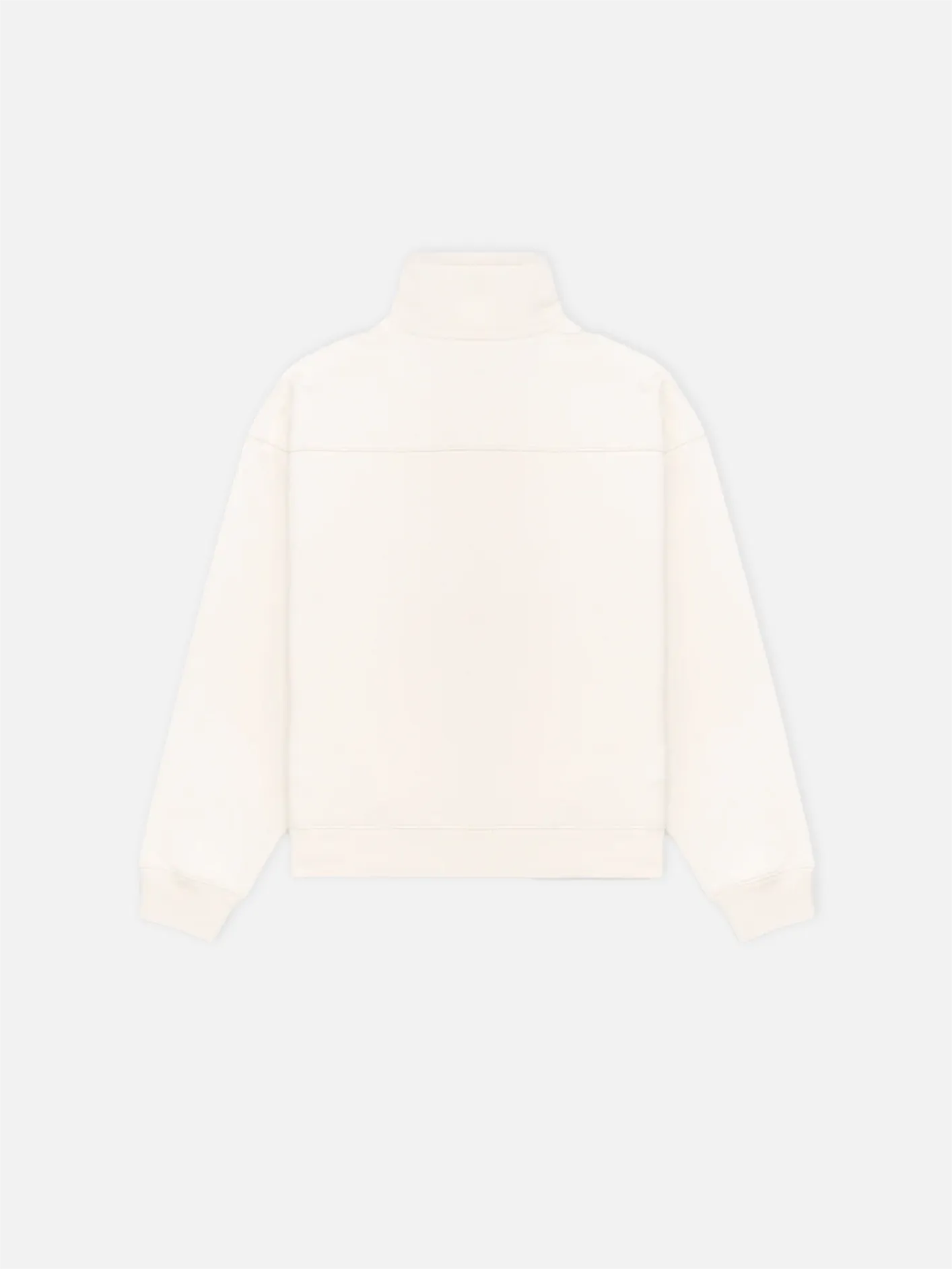 Emblem Quarter Zip - Coconut/Sky Blue