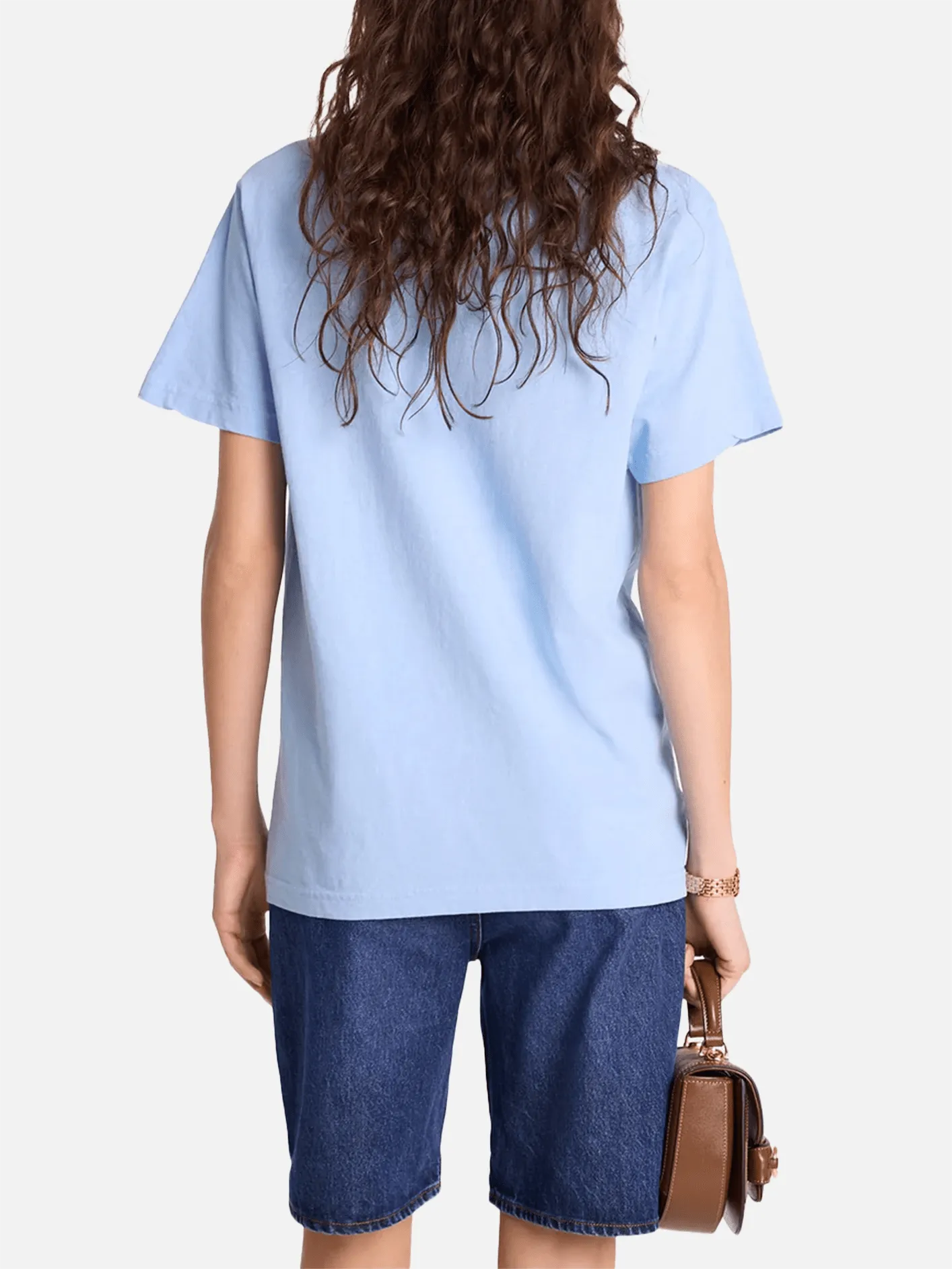Emblem T-Shirt - Sky Blue/White