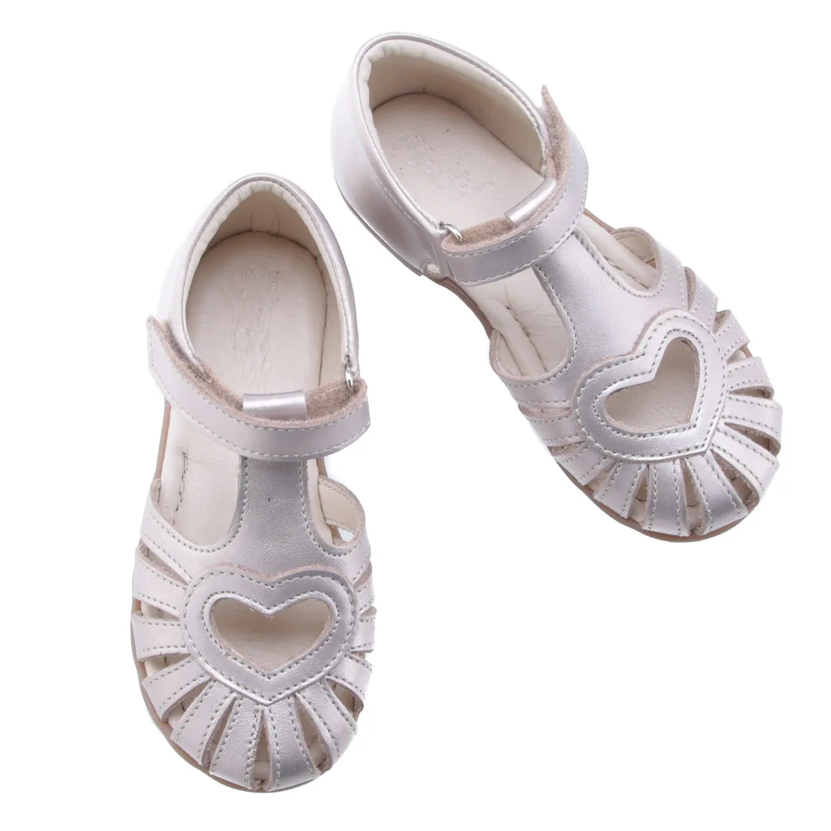 Emel Champagne Gold Heart Sandal