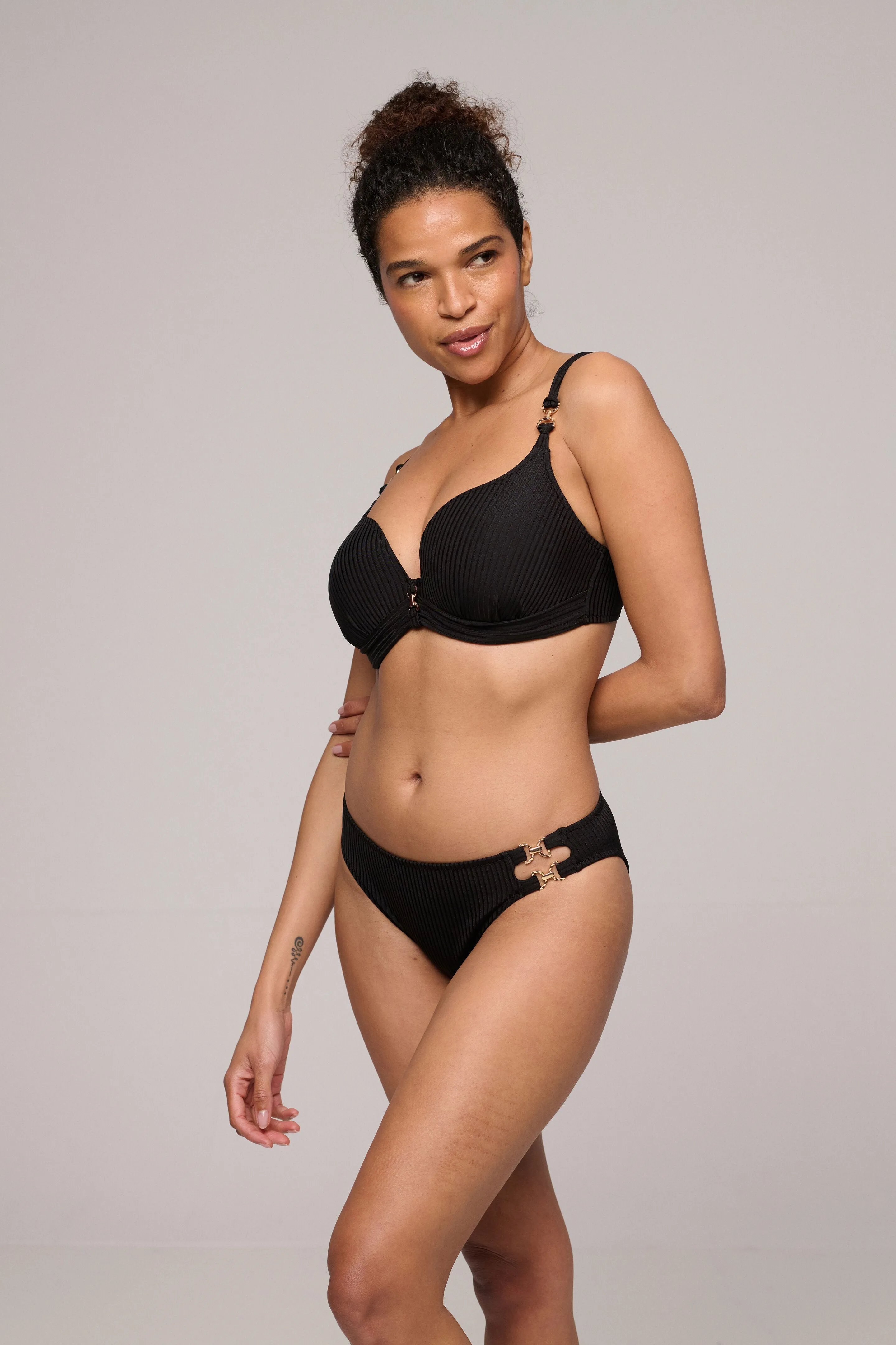 Emly Padded Bikini Top Heartshape In Black - Marie Jo