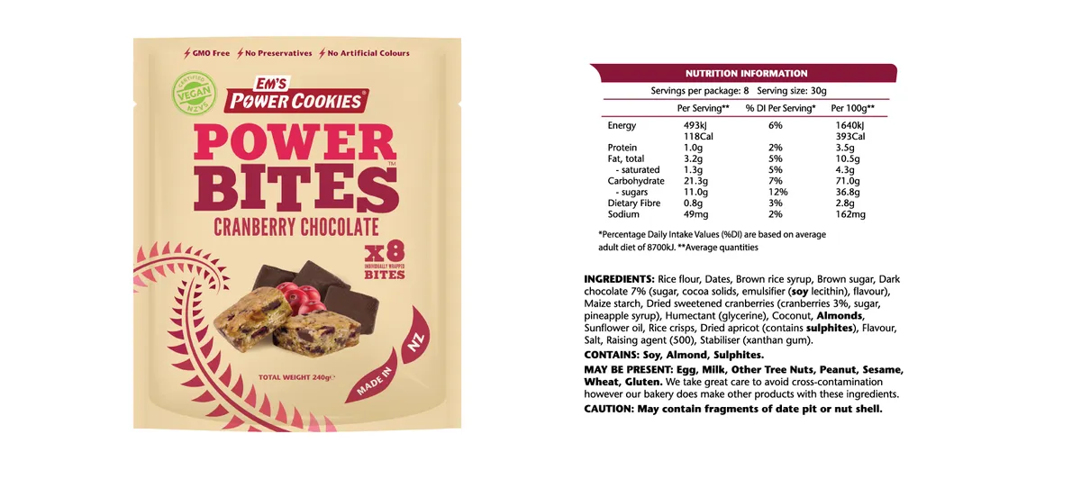 Ems Power Cookie Bites