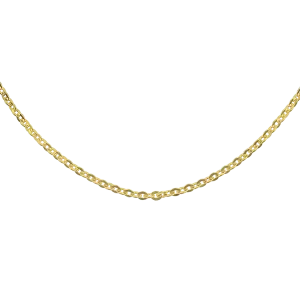 Estate 18k Yellow Gold Flat Round Link 24" Chain Necklace
