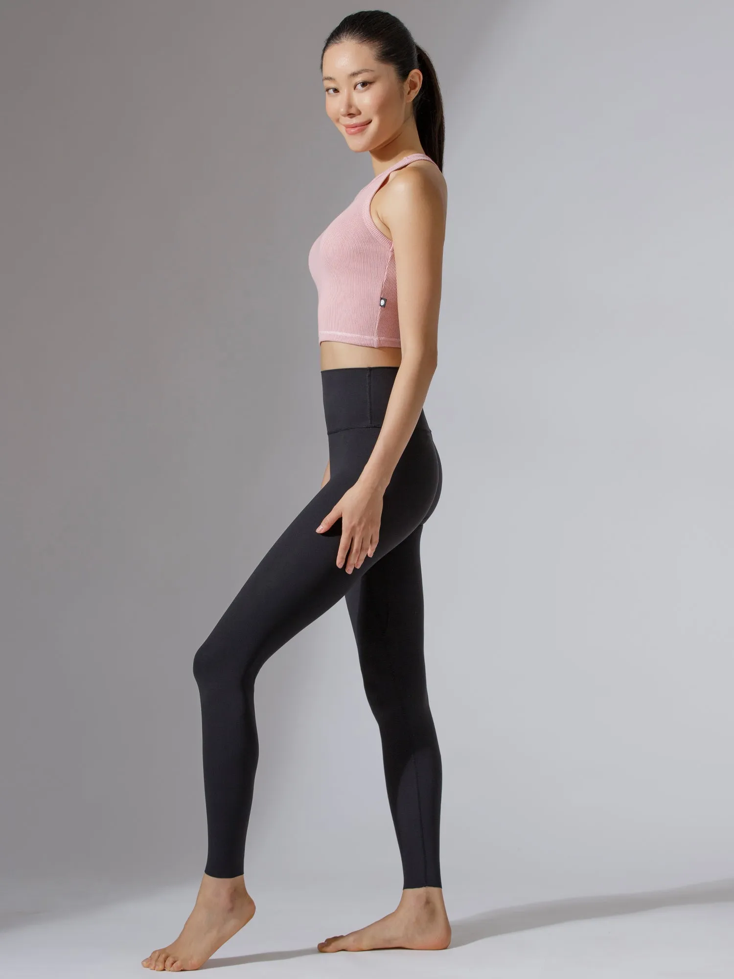 EVERYDAY RIBBED CROPPED SINGLET, PINK