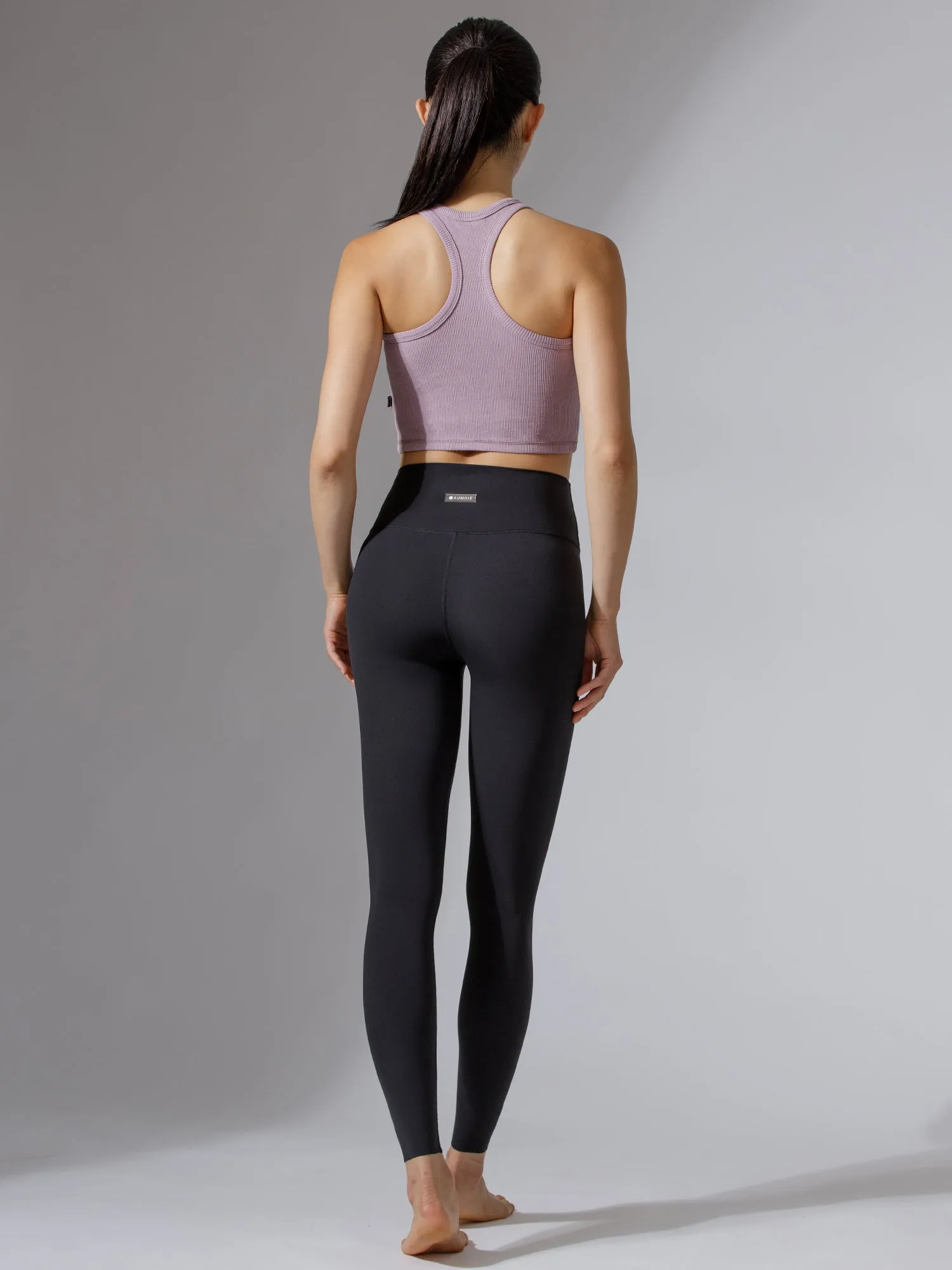 EVERYDAY RIBBED CROPPED SINGLET, PURPLE