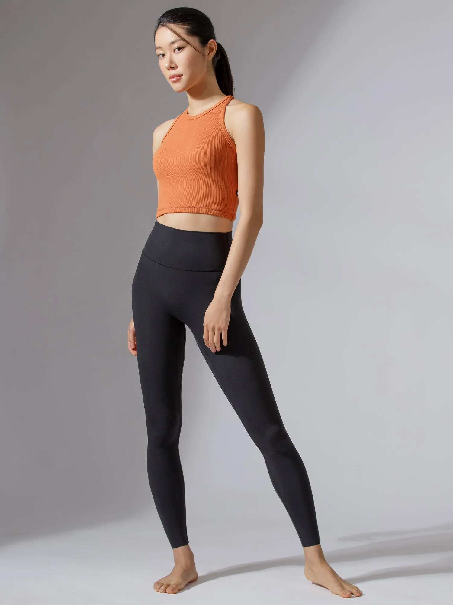 EVERYDAY RIBBED CROPPED SINGLET