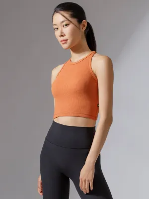 EVERYDAY RIBBED CROPPED SINGLET