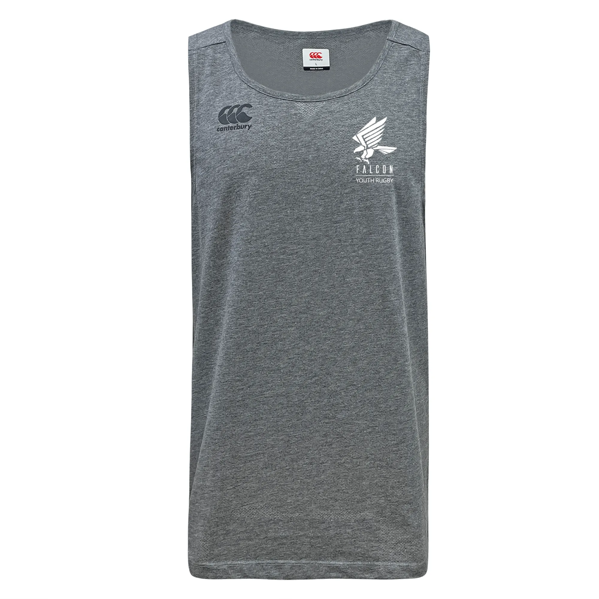 Falcon Youth Rugby Embroidered Tempo Vapodri Singlet by Canterbury