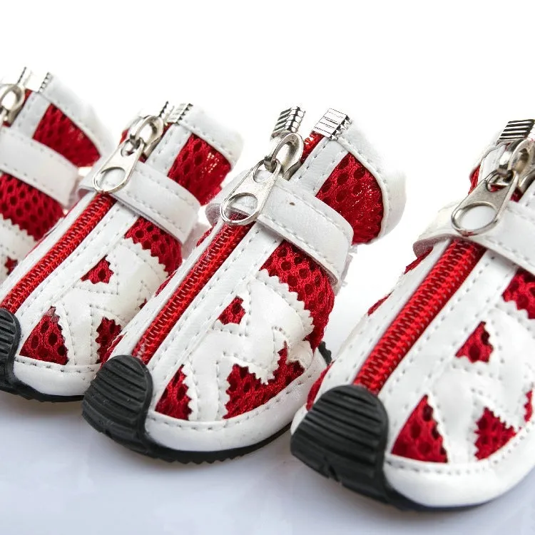 Fashion Pet Mesh Breathable Shoe Sticker M Type