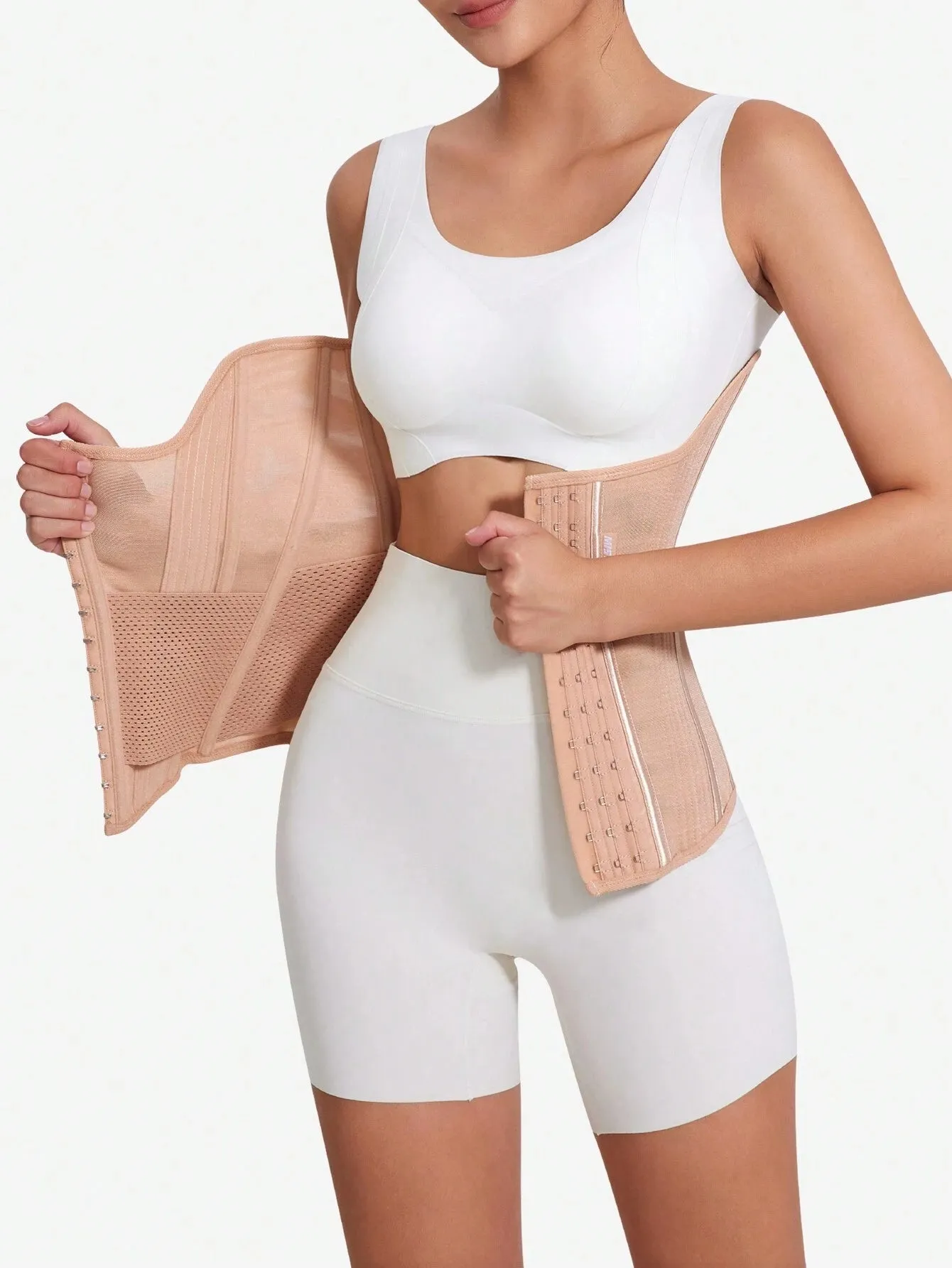 Fashion Steel Boned Back Support Abdominal Shaping Women Waist Cincher Slimming Bodyshaper