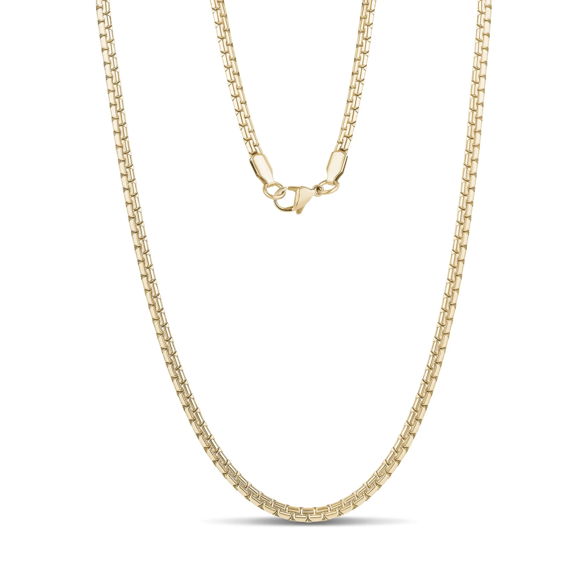 Flat Round Box Link Chain