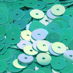 Flat Round Sequin #546 Dark Green (Opaque Iris)