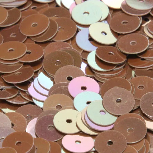 Flat Round Sequin #566 Dark Brown (Opaque Iris)